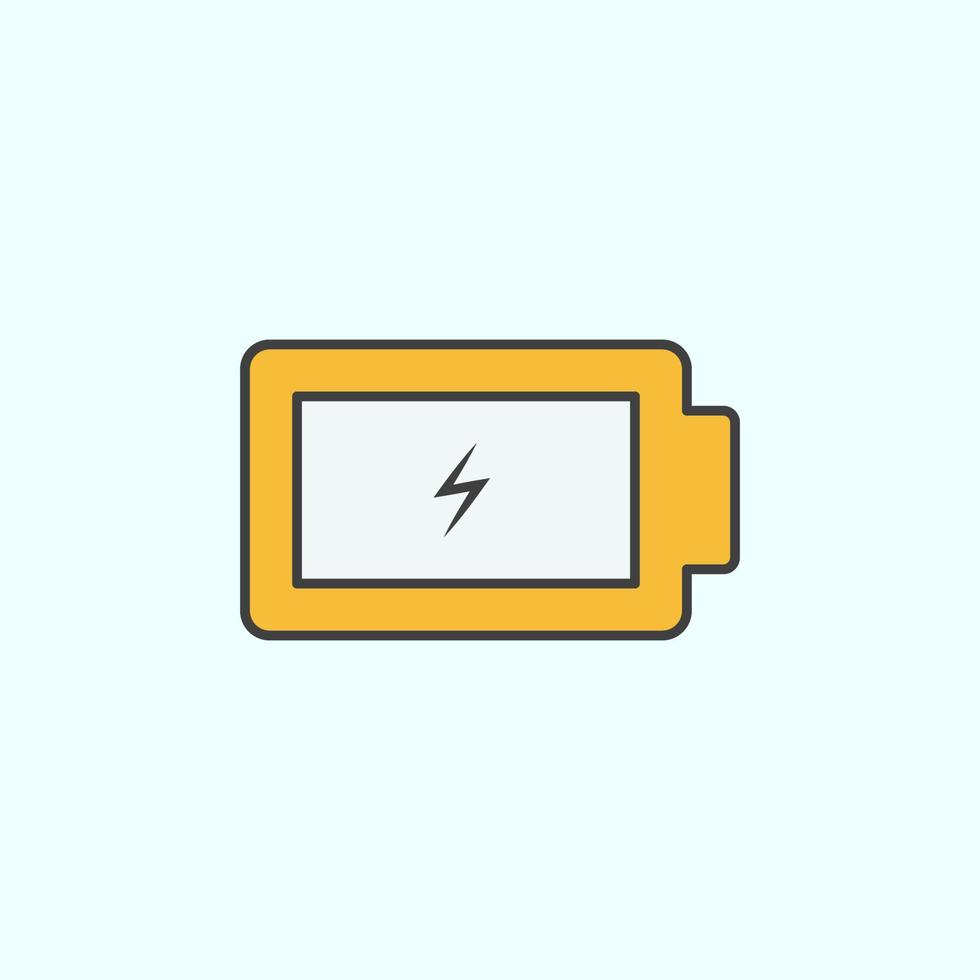 avgift, batteri Färg vektor ikon, vektor illustration på vit bakgrund
