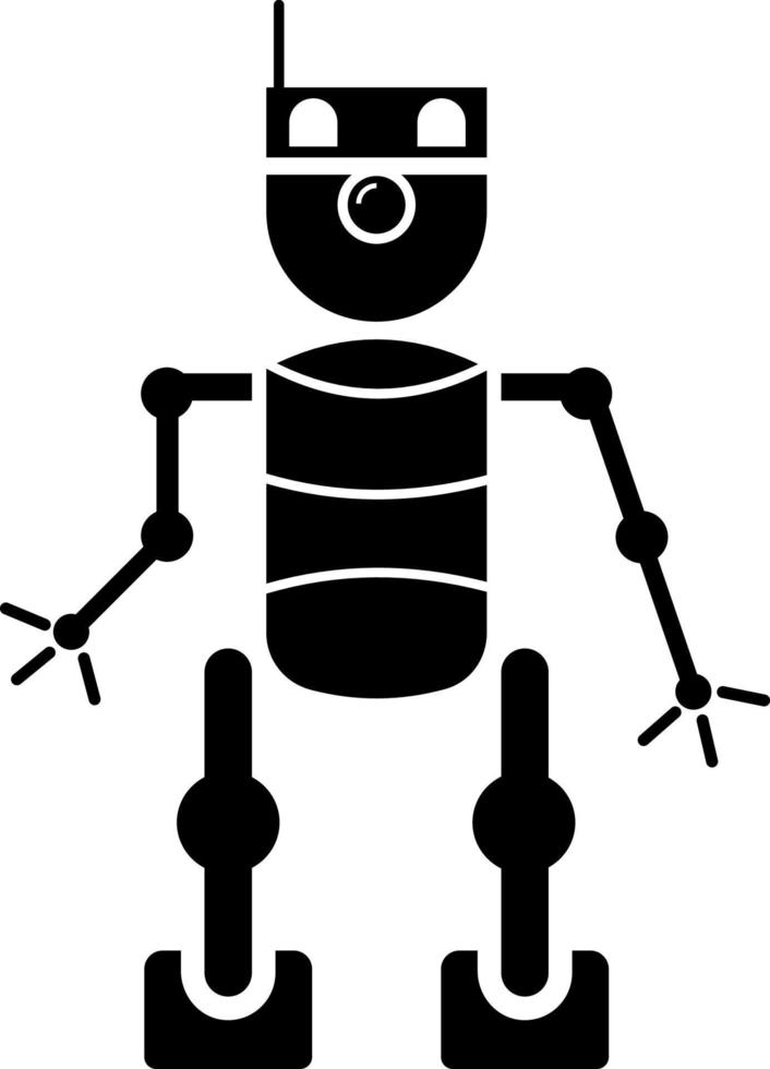 robot, ikon, teknologi. element av minimalistisk ikon för mobil begrepp och webb appar. tecken och symboler samling ikon för webbplatser, webb design, mobil app på vit bakgrund vektor