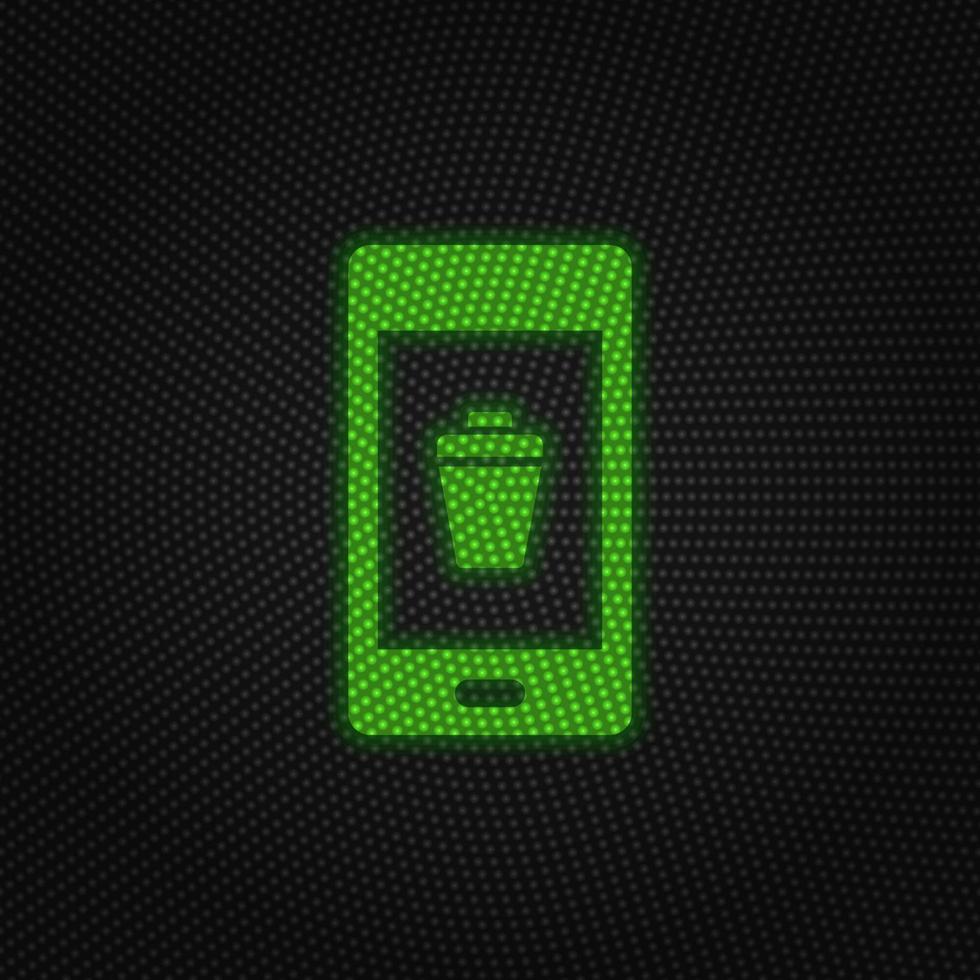 Telefon, schließen, löschen Neu Technologie Vektor Symbol. Neu Handy, Mobiltelefon Technologie der Verkehr Licht Stil Vektor Illustration auf Weiß Hintergrund