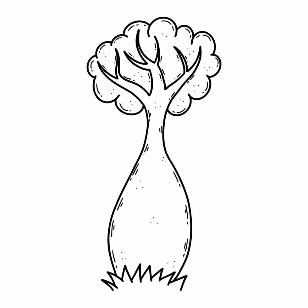 ein australisch Baum. Vektor Gekritzel Illustration. skizzieren. Natur.