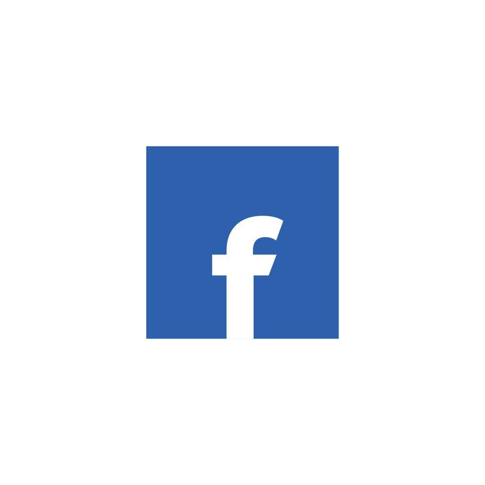 Facebook social media logotyp symbol, app ikon vektor