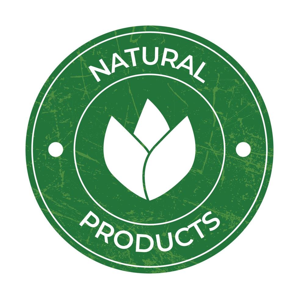 naturlig produkt vektor märka, naturlig Produkter, friska mat emblem, naturlig produkt logotyp, emblem, täta, bricka, klistermärke, märka, cbd märka design element, organisk mat