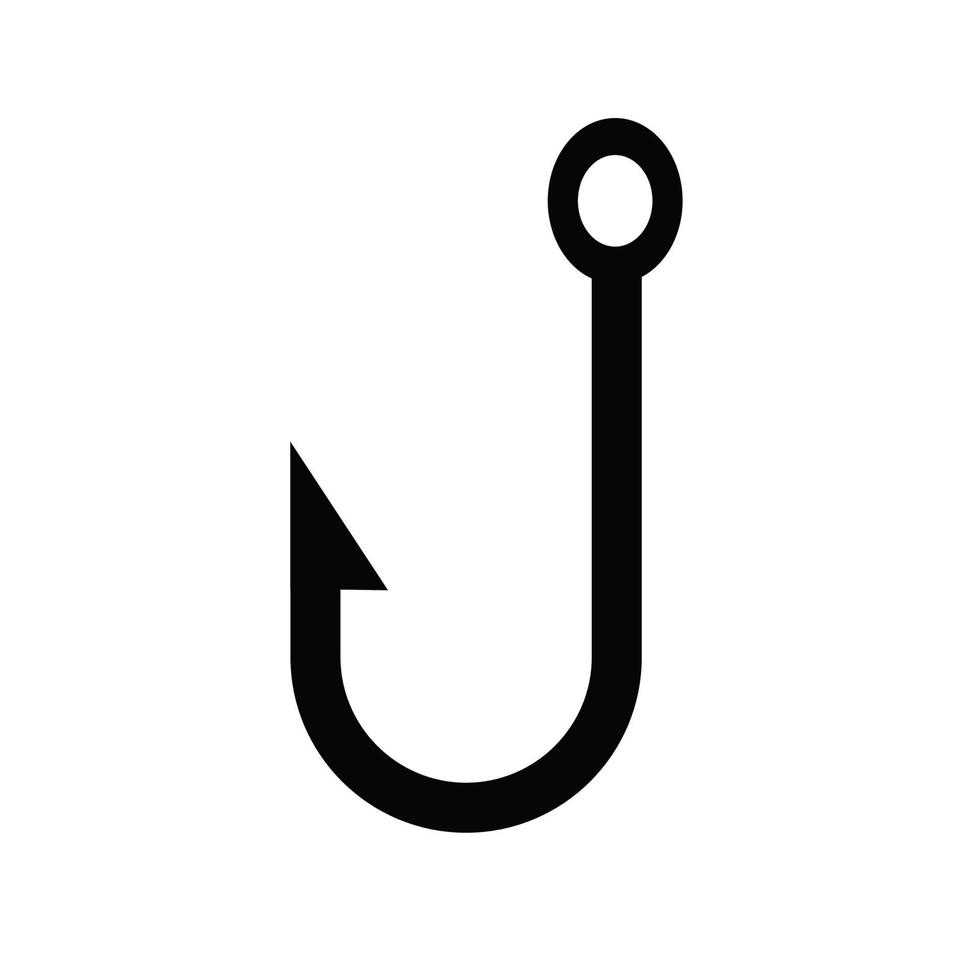 Fisch Haken Symbol Symbol Vektor Design
