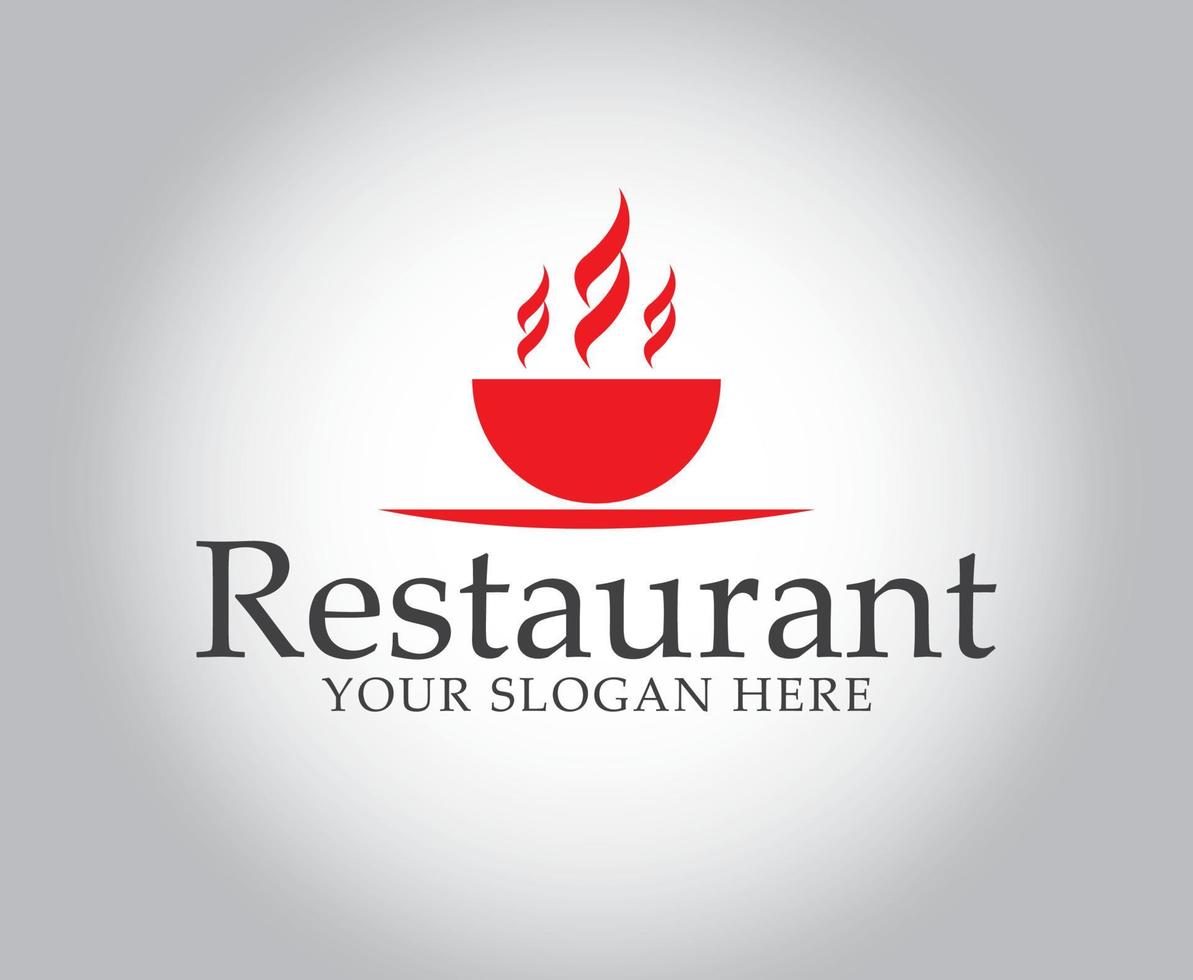 Restaurant Illustration Vektor Kunst Logo Design