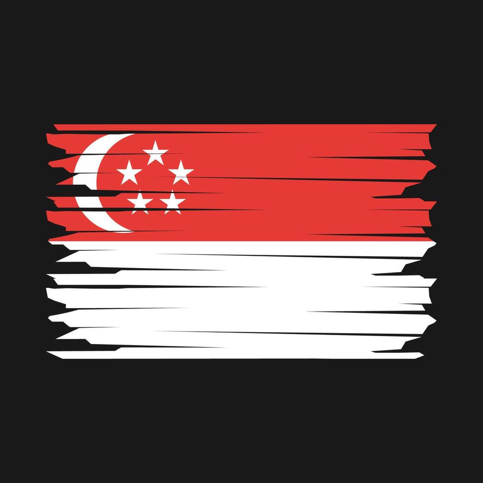 singapore flagga illustration vektor