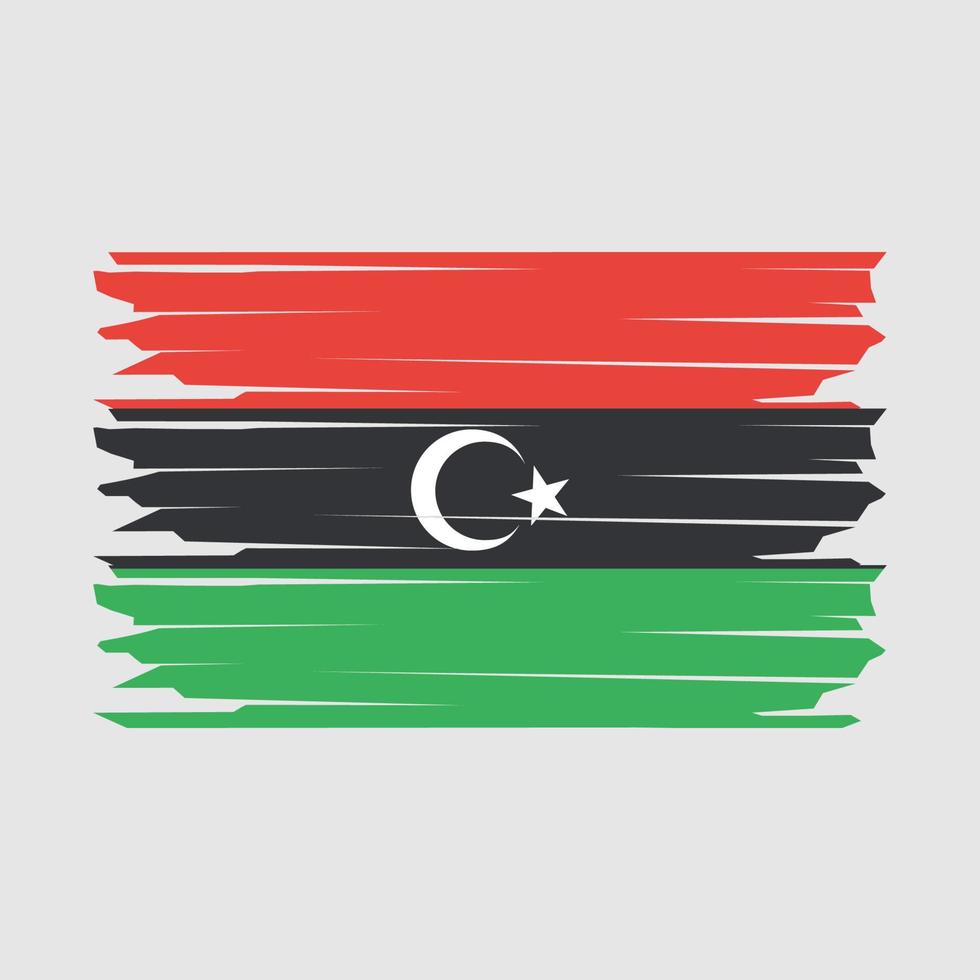 libyen flagga illustration vektor