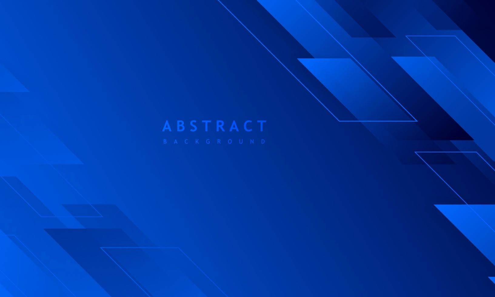 mörkblå bakgrund med abstrakt fyrkantig form, dynamisk och sport banner koncept. vektor