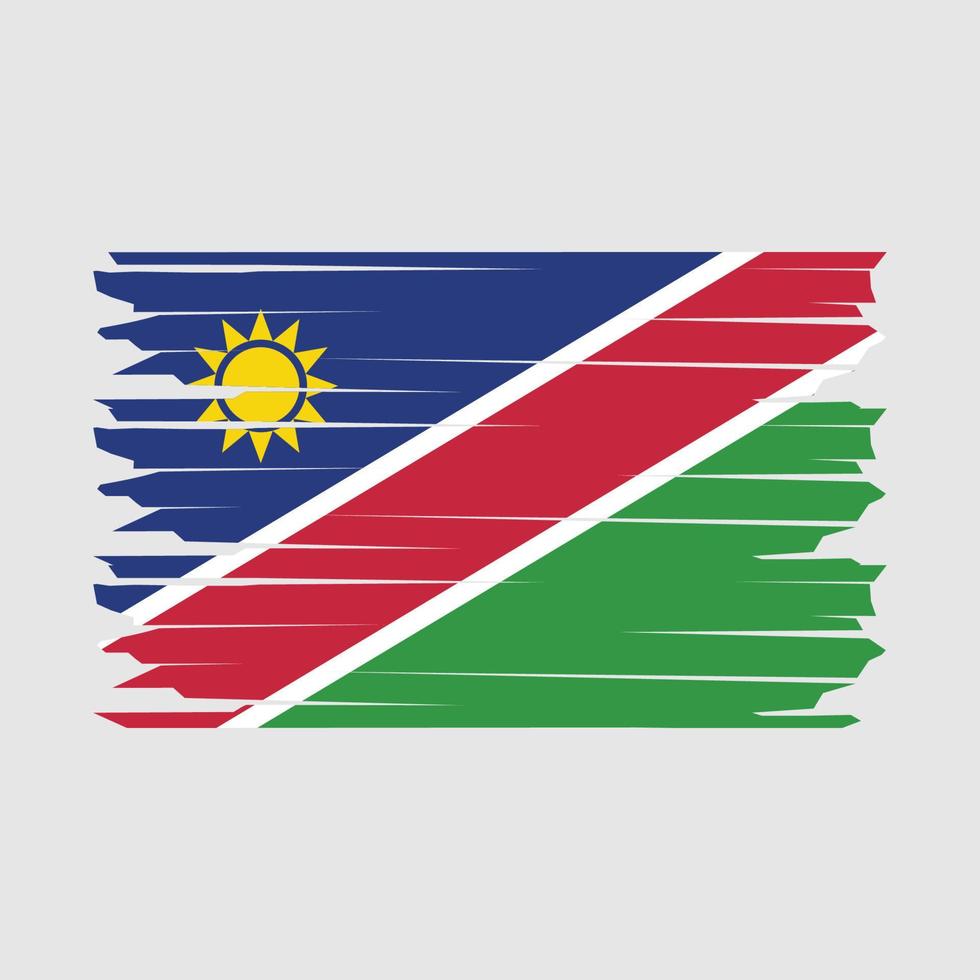 Namibia Flagge Illustration vektor