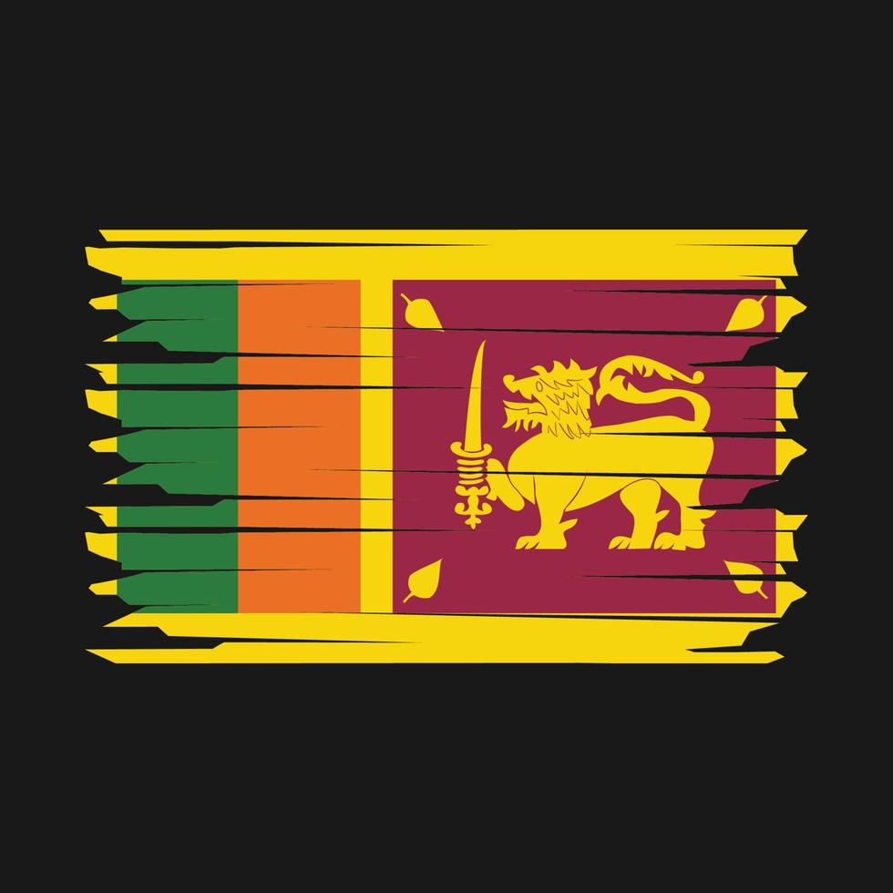 sri lanka flagge illustration vektor