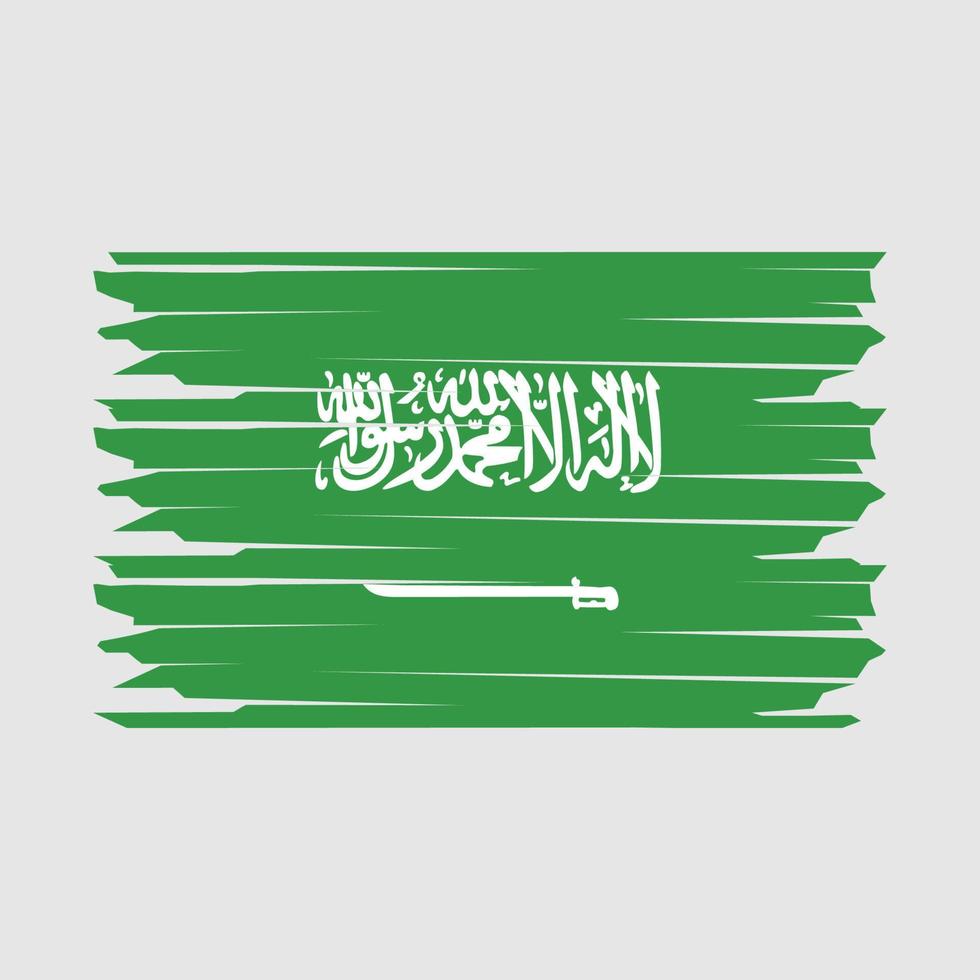 Abbildung der saudi-arabischen Flagge vektor