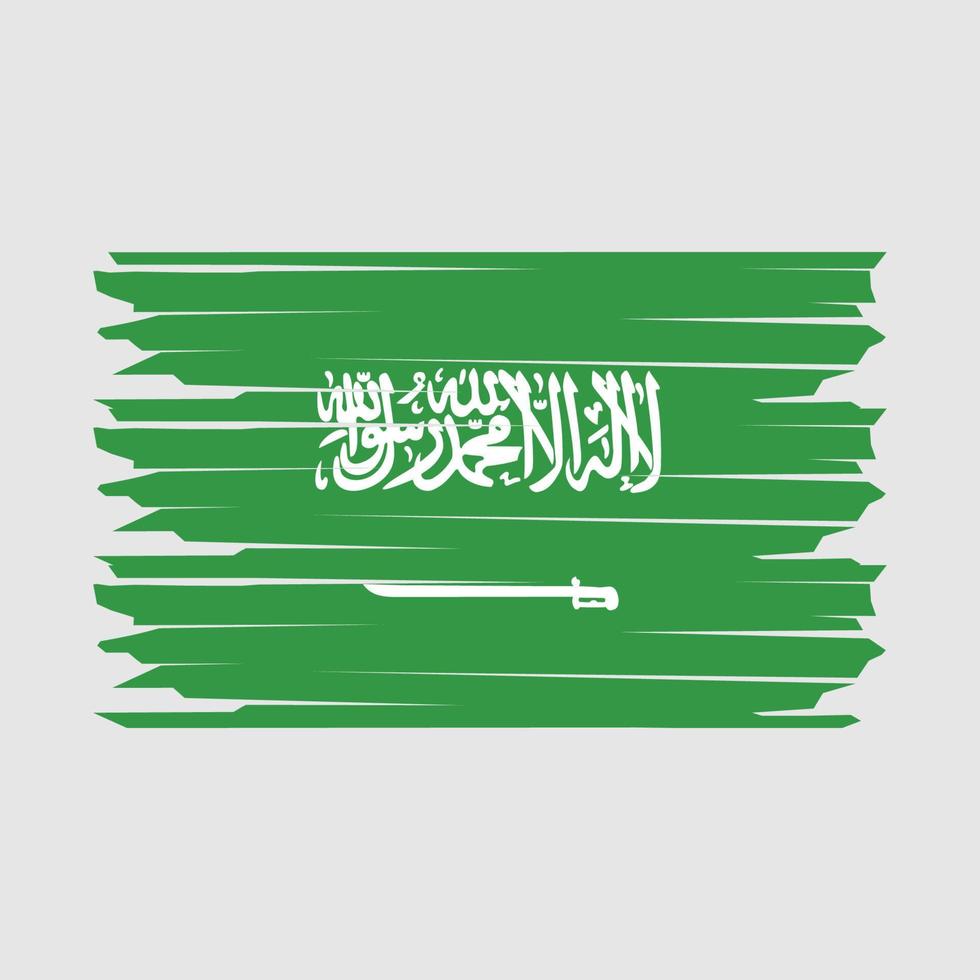 Saudiarabien flagga illustration vektor