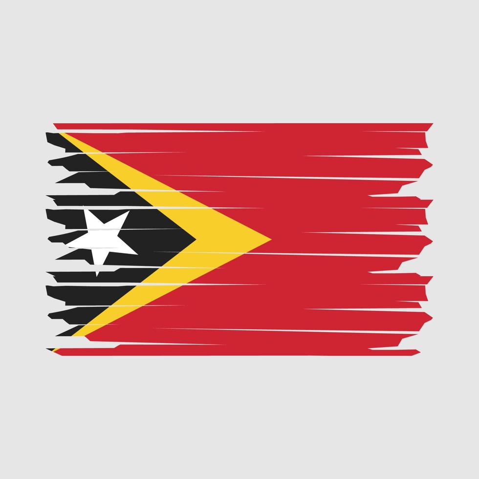 Osten Timor Flagge Illustration vektor