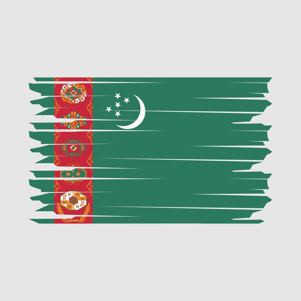 turkmenistan flagga illustration vektor