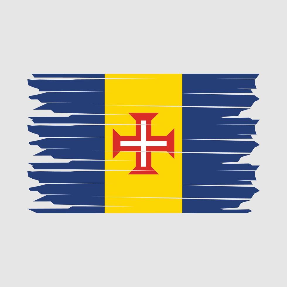 Madeira Flagge Illustration vektor