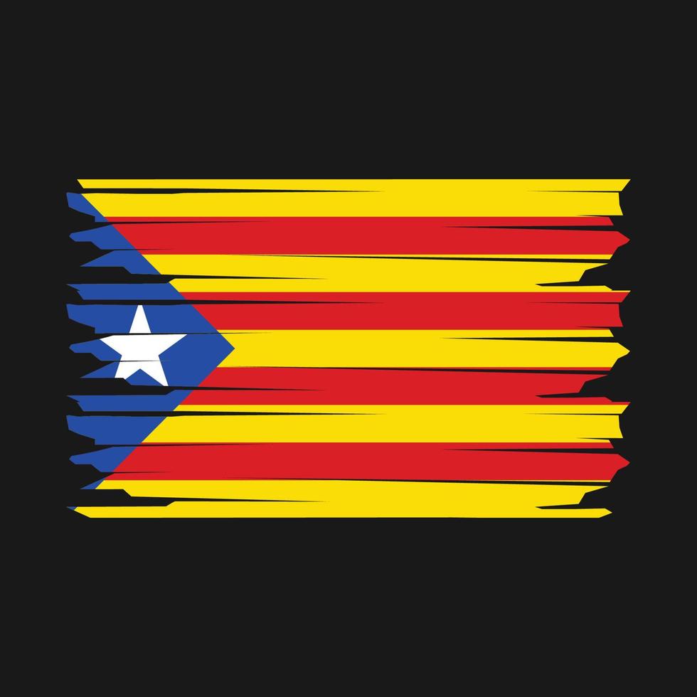 Katalonien Flagge Illustration vektor