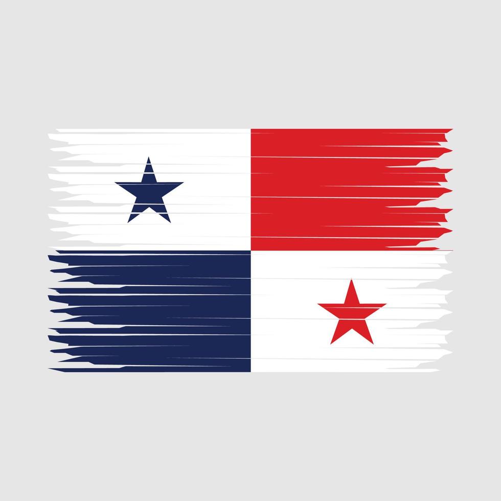 Panama Flagge Illustration vektor