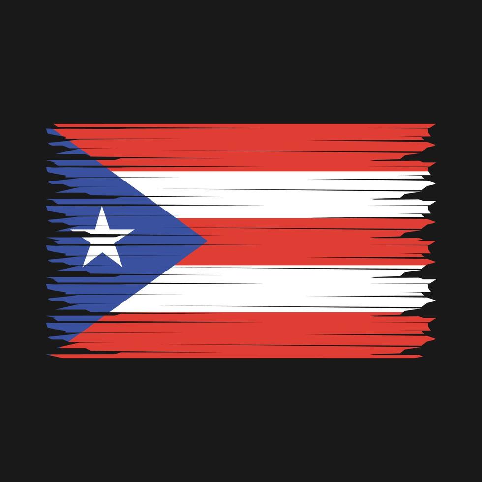 puerto rico Flagge Illustration vektor