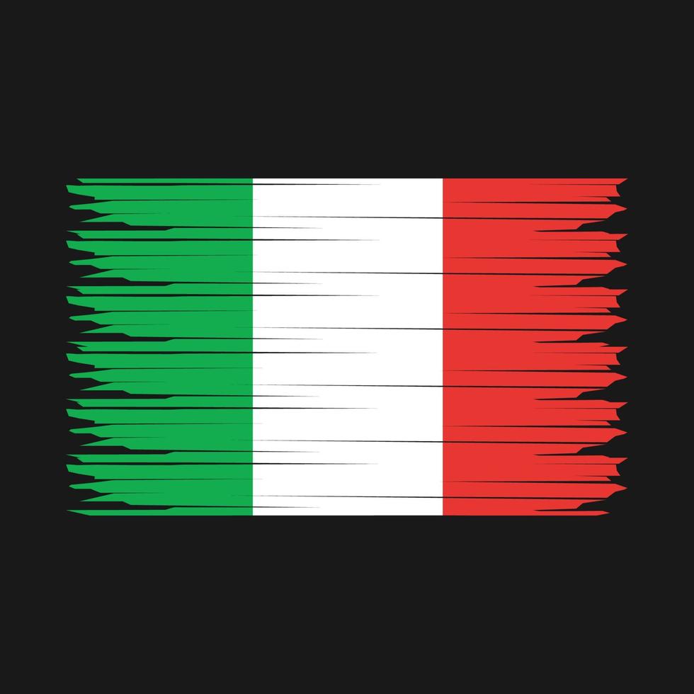 Italien flagga illustration vektor