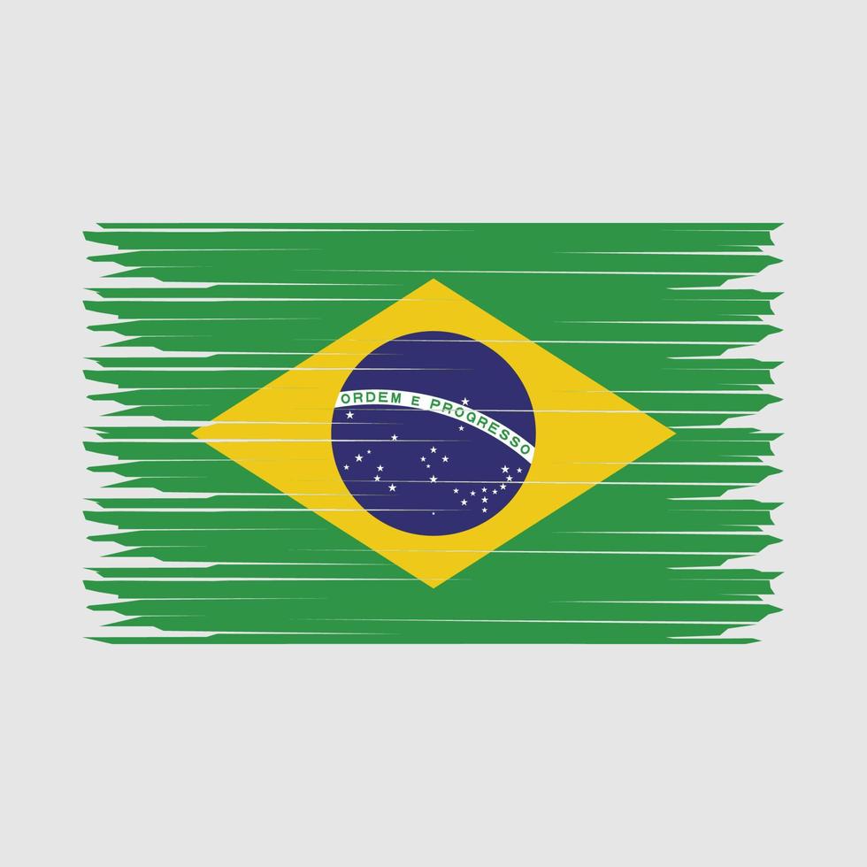 Brasilien flagga illustration vektor