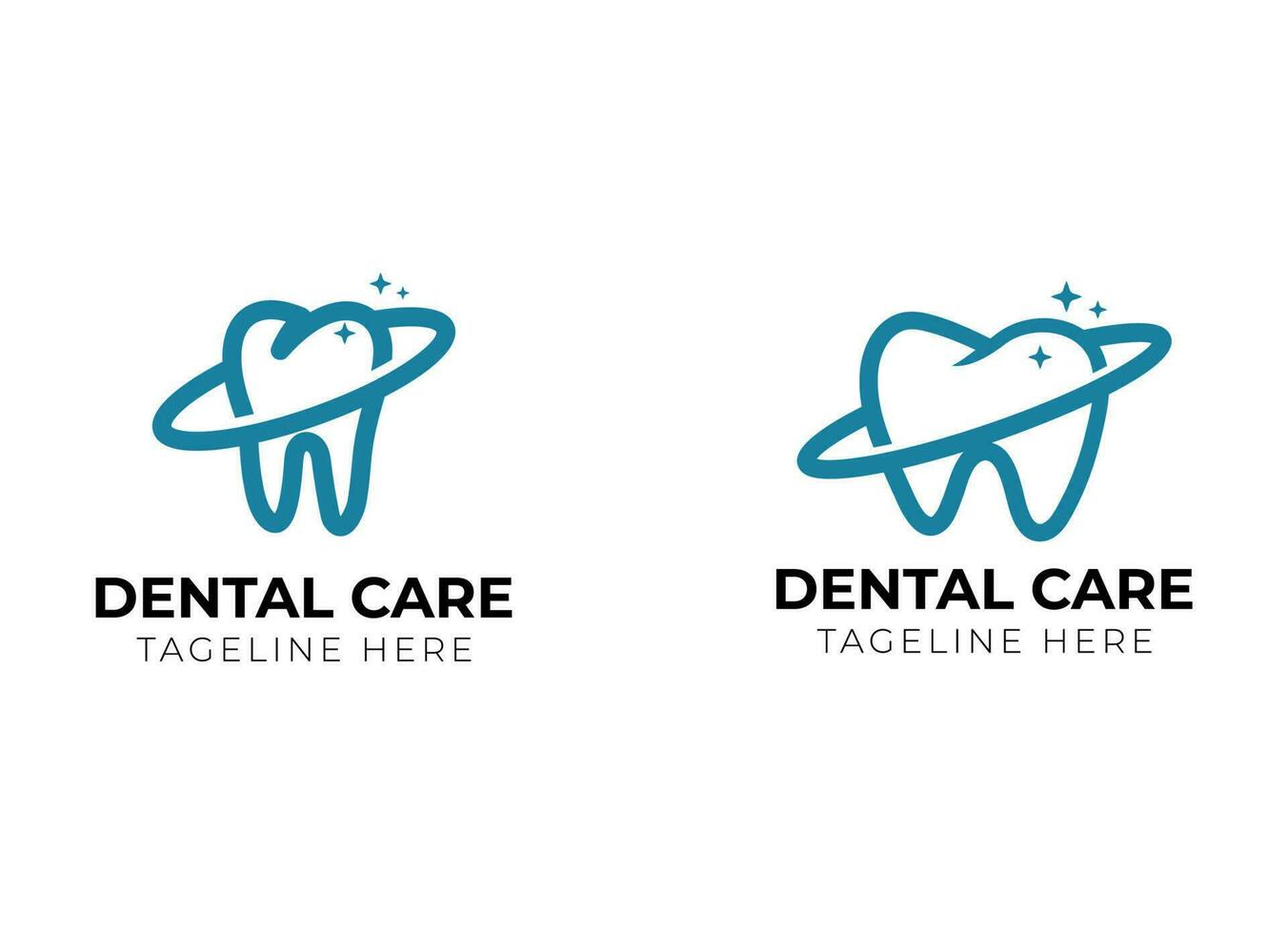 Dental Klinik und Dental Pflege Logo. Zahnarzt, Zähne Pflege oder Oral Klinik Logo vektor