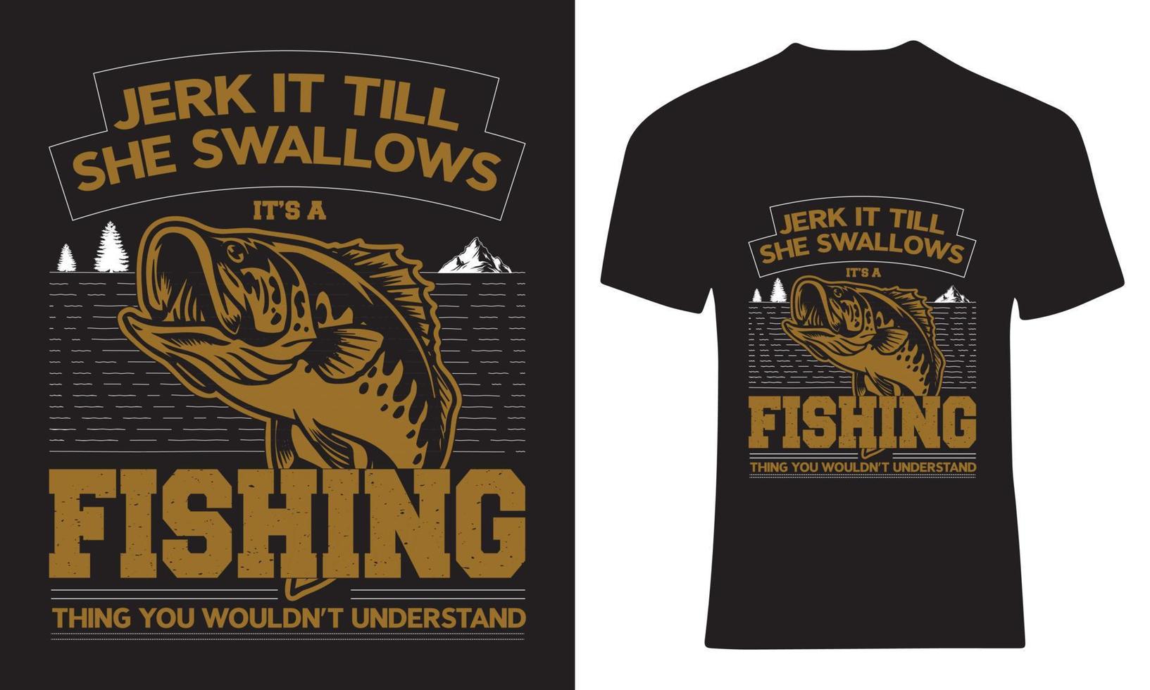 fiske t-shirt, fisk vektor