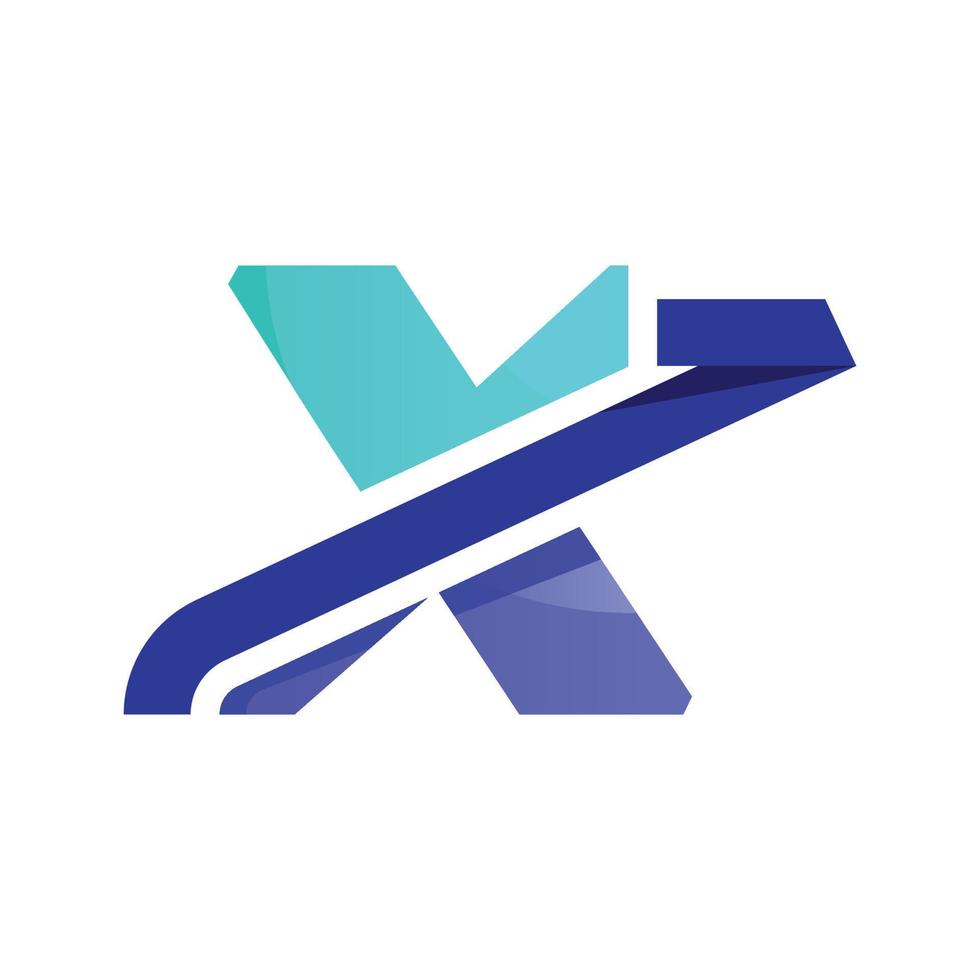 Alphabet x Investition Logo vektor