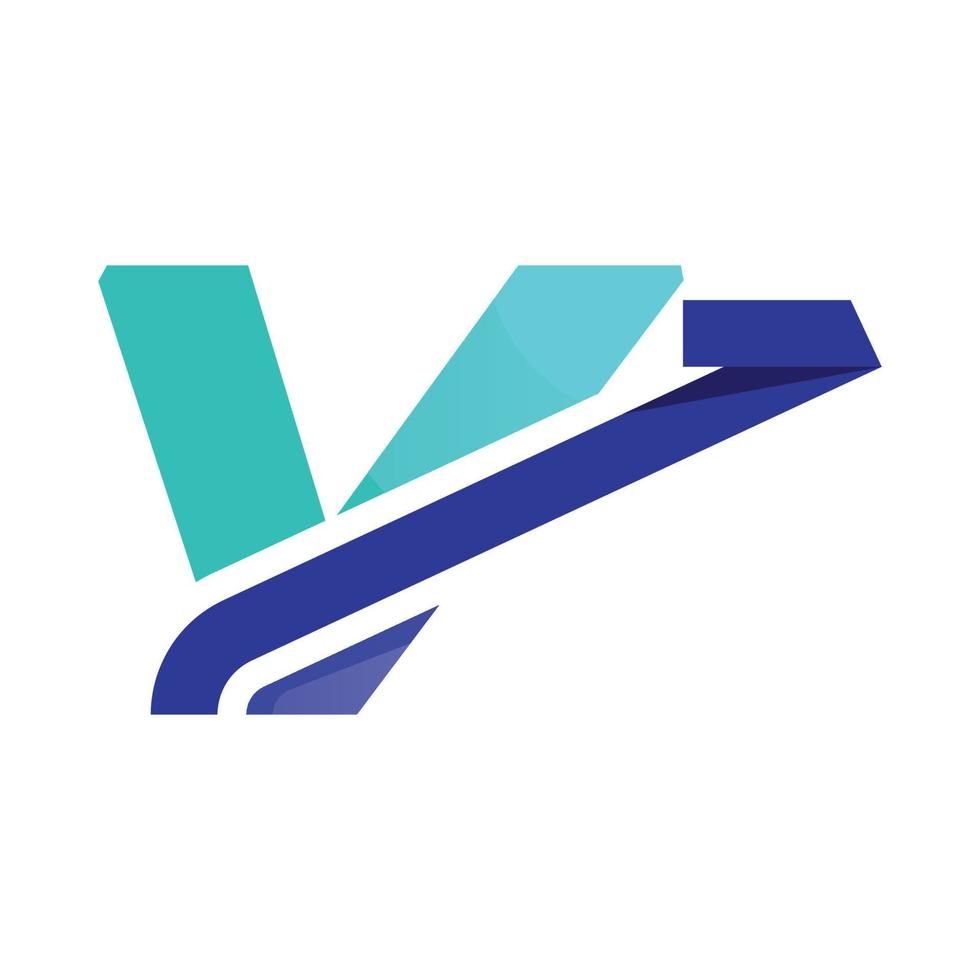 alfabet v investering logotyp vektor