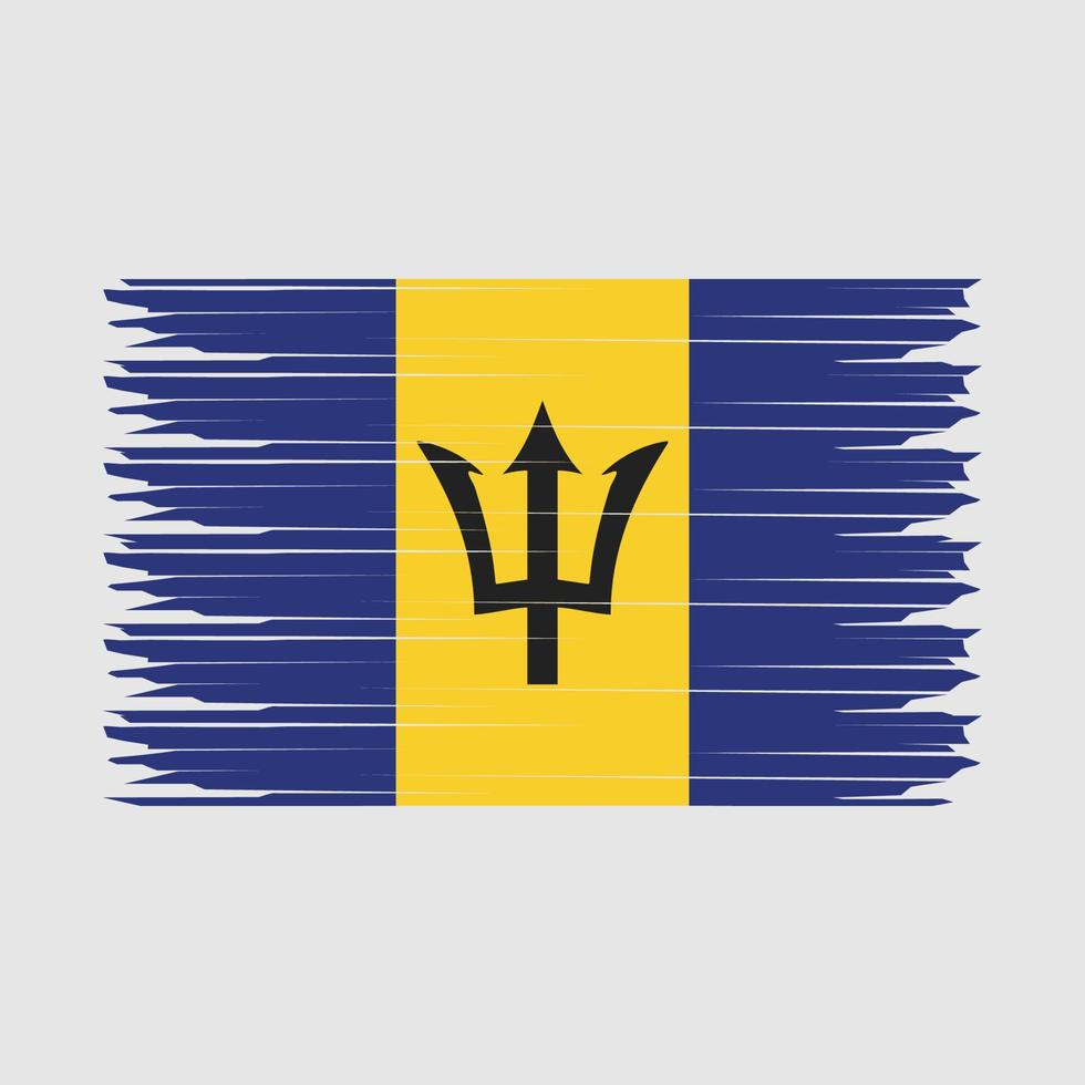 Barbados Flagge Illustration vektor