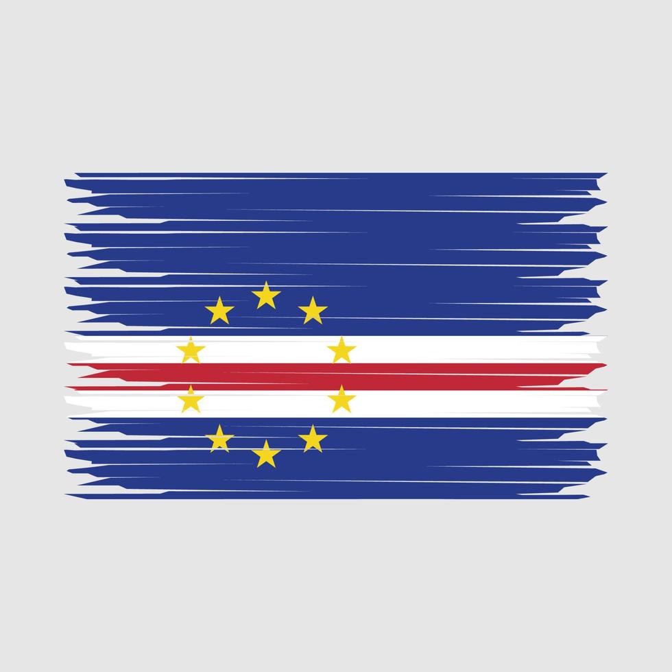 cape verde flagga illustration vektor