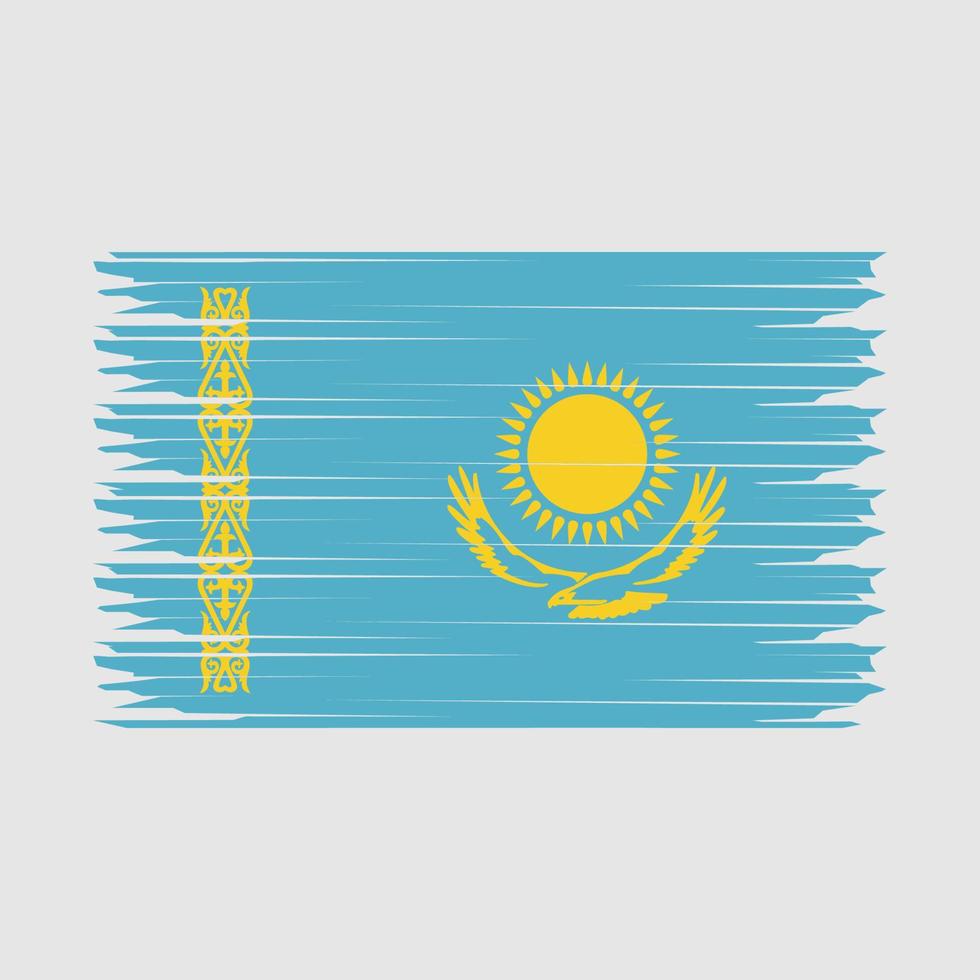 Kasachstan Flagge Illustration vektor