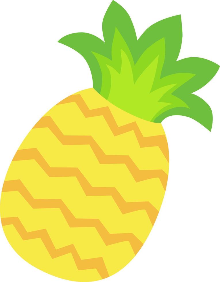 Ananas ist ein Gelb Frucht. vektor