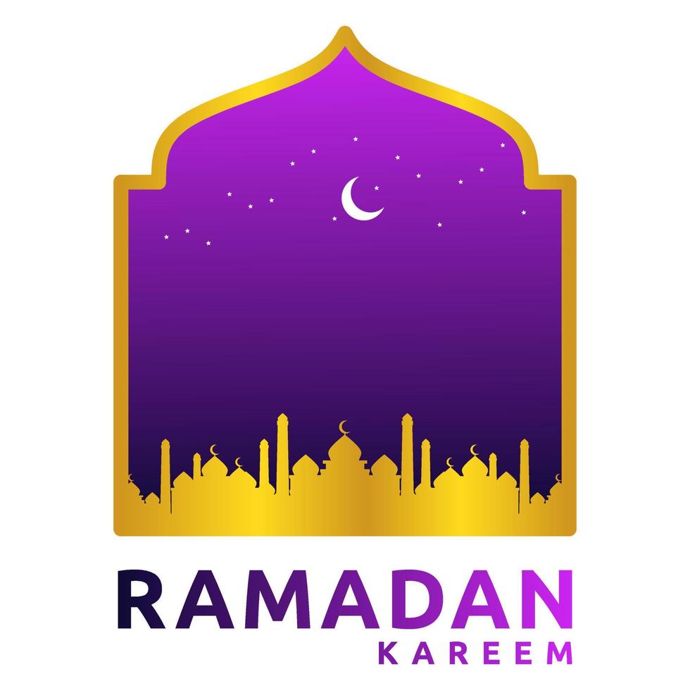 islamic ramadan tema hälsning kort mall vektor illustration, perfekt för reklam, social media, baner bakgrund behov.