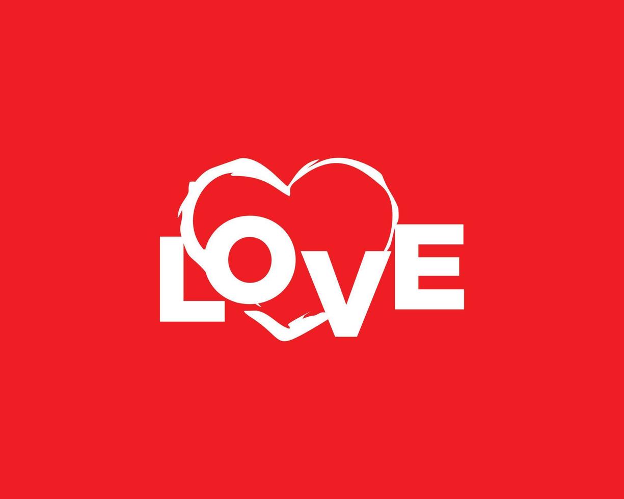 kärlek brev logotyp i röd bakgrund vektor eps isolerat, bäst Begagnade för valentine illustration, design klistermärke, hälsning kort.