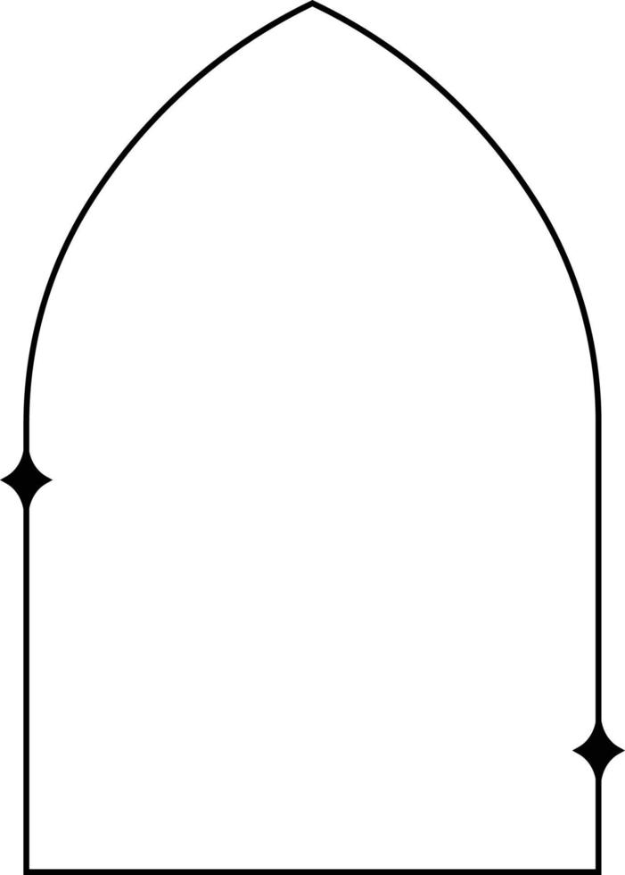 minimalistisch linear Bögen rahmen, Elemente und Abbildungen im einfach linear Stil vektor