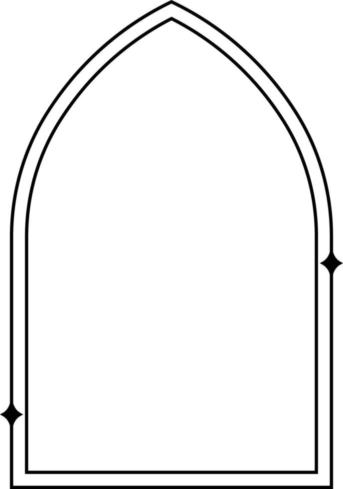 minimalistisch linear Bögen rahmen, Elemente und Abbildungen im einfach linear Stil vektor