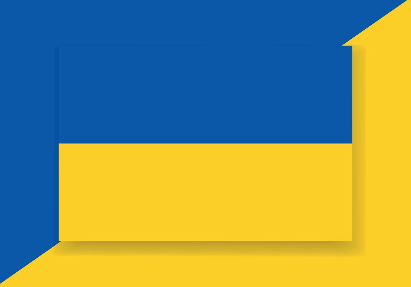 Vektor Ukraine Flagge. Land Flagge Design. eben Vektor Flagge.