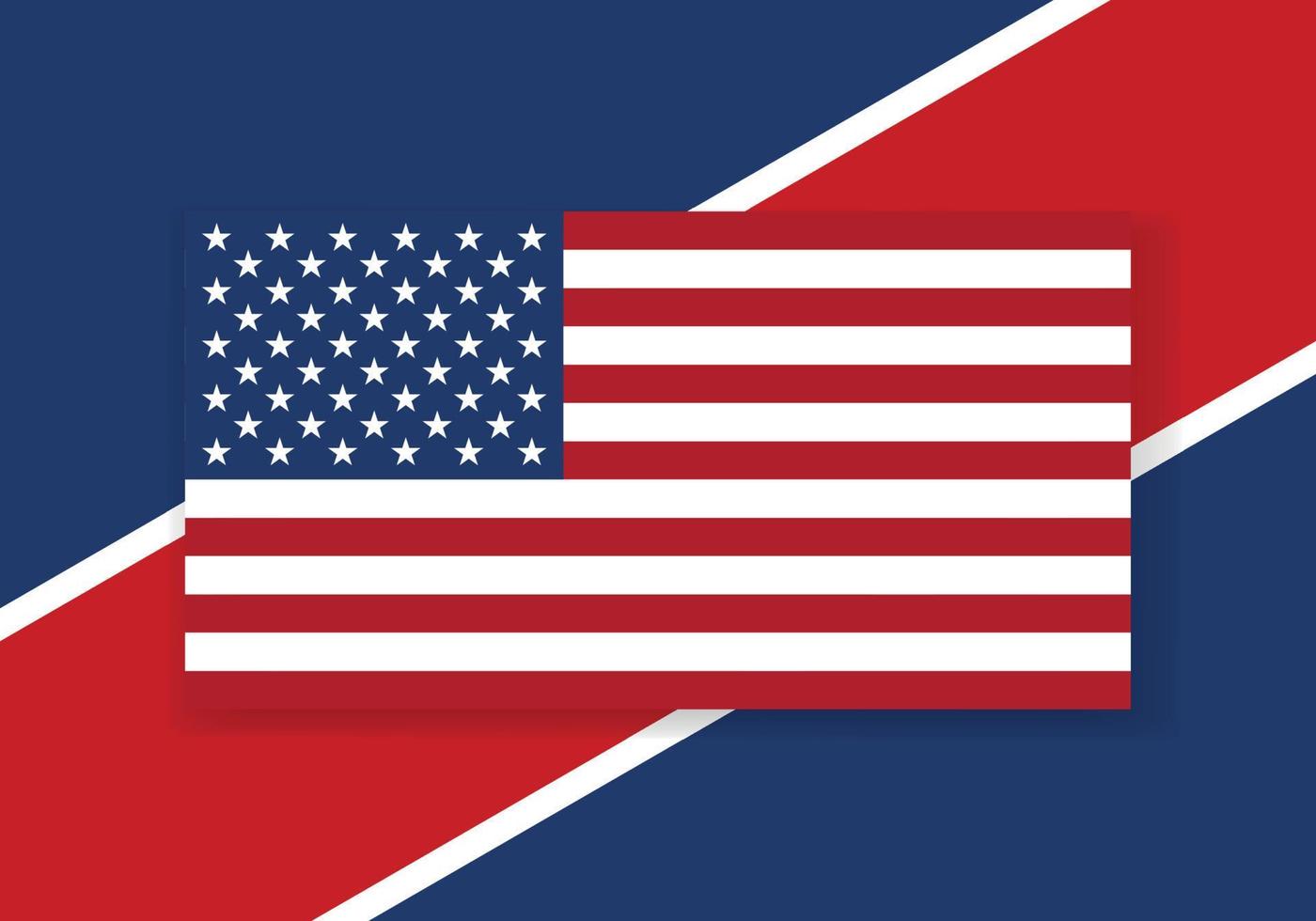 Vektor USA Flagge. Land Flagge Design. eben Vektor Flagge.