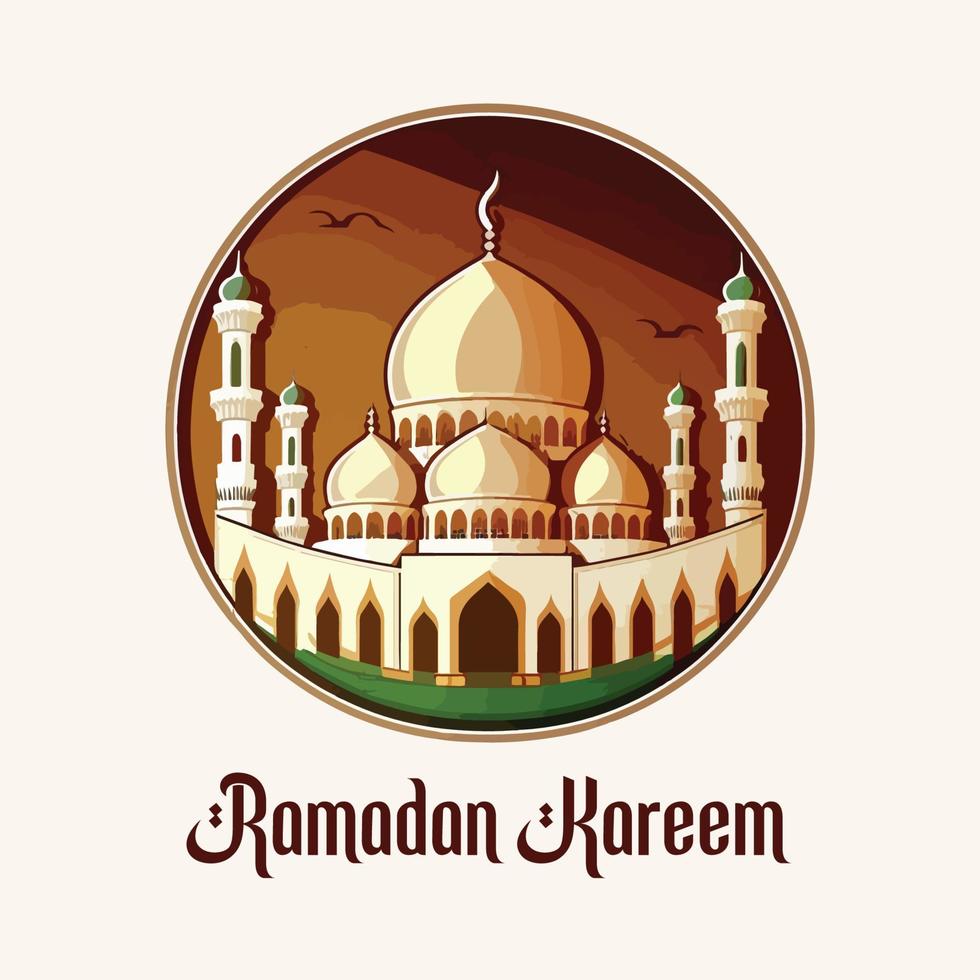 ramadan kareem islamic full Färg design vektor