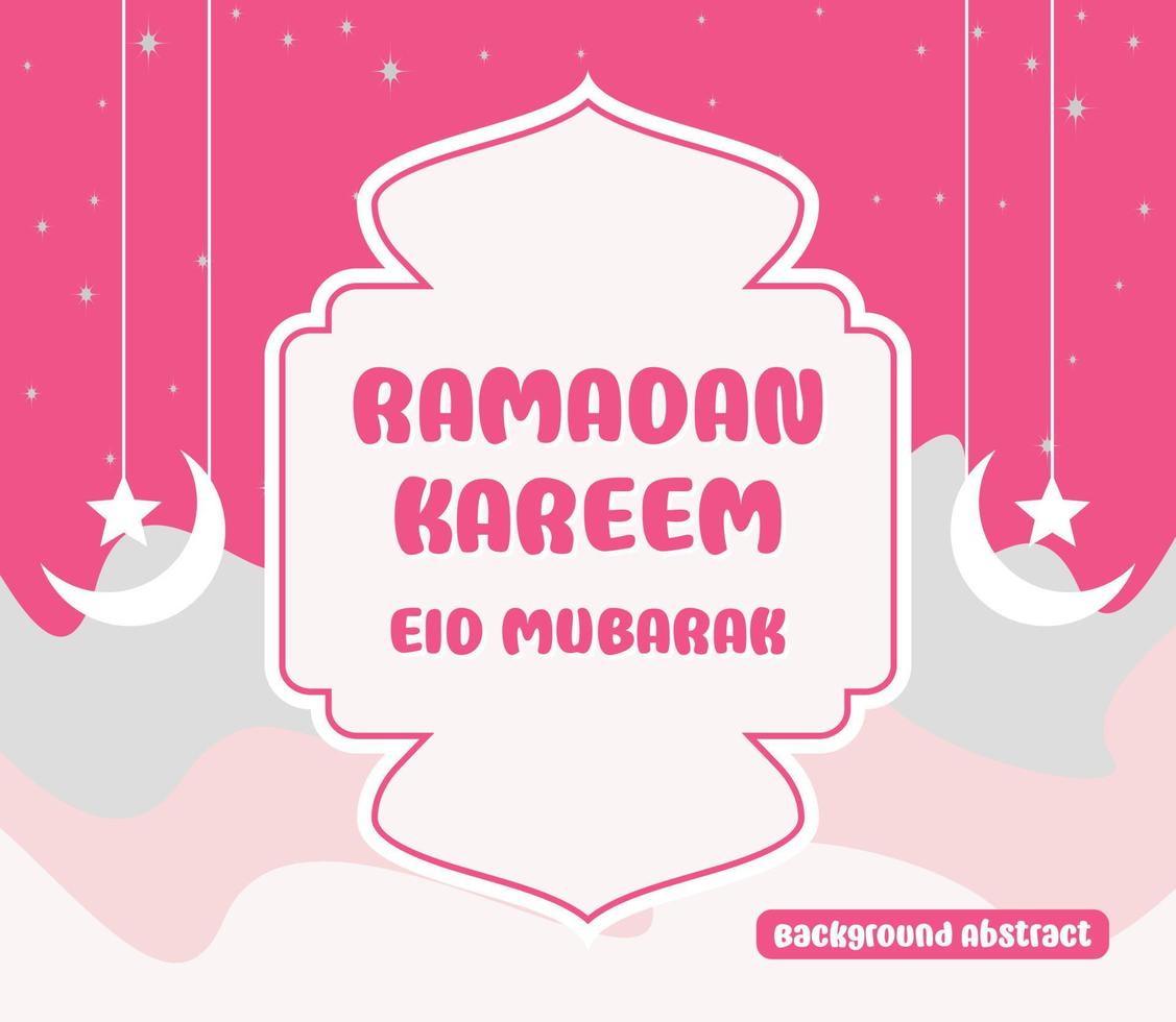 editierbar Ramadan Verkauf Poster Vorlagen. mit Mond und Star Ornamente. Design zum Sozial Medien und Netz. Vektor Illustration