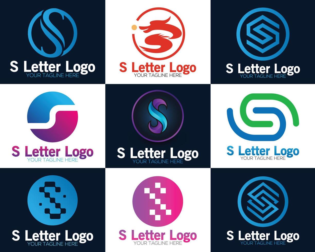 mode s brev teknologi nätverk logotyp tecken. brev s logotyp för teknologi. vektor