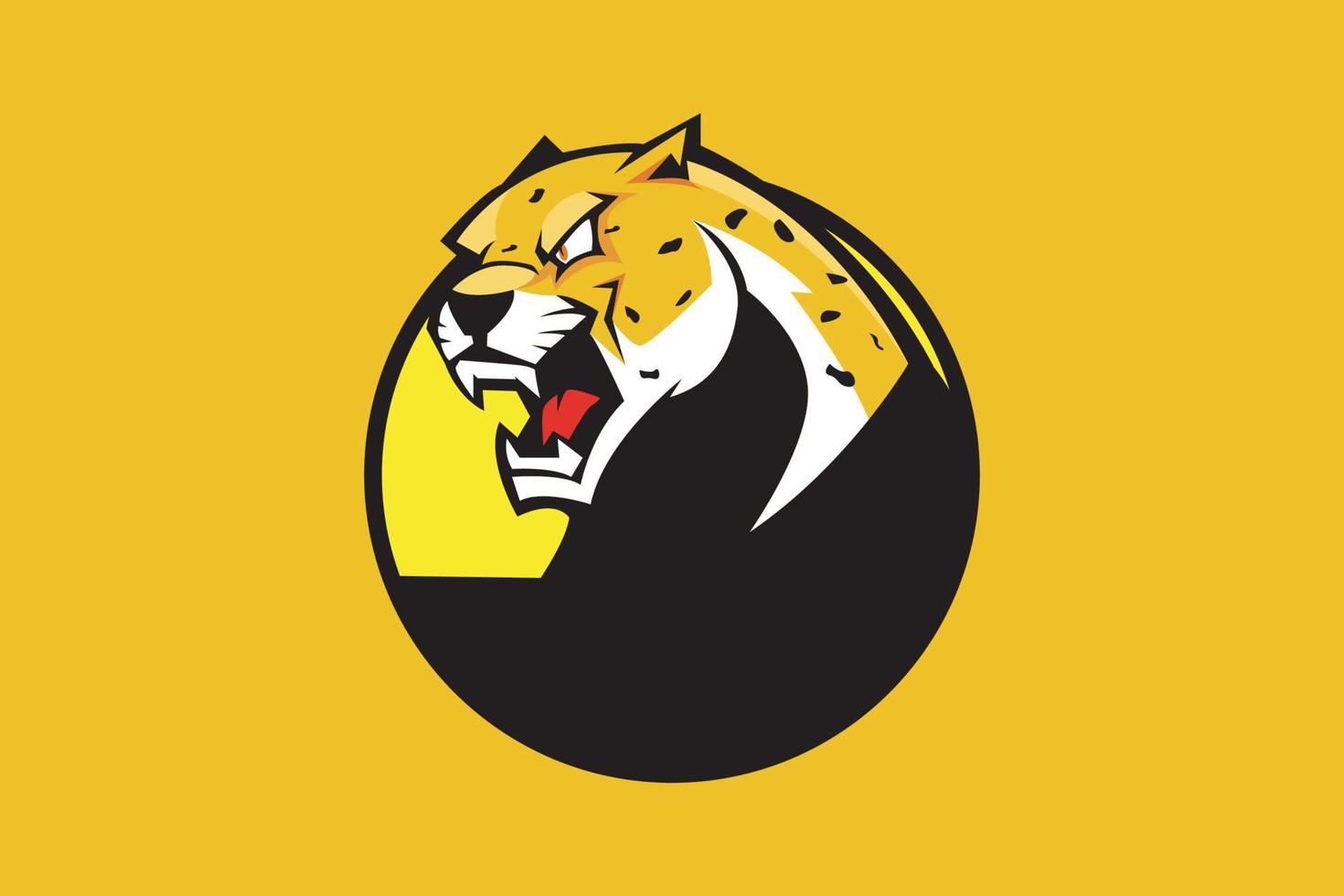 jaguar maskot logotyp för team vektor