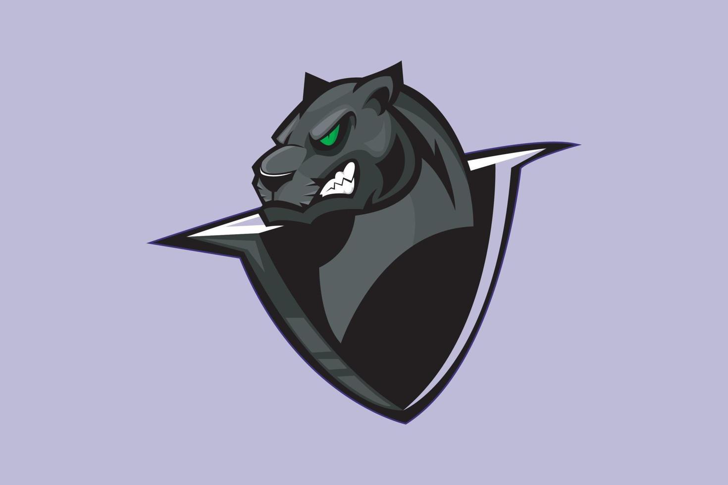 Panther Maskottchen Logo Vektor