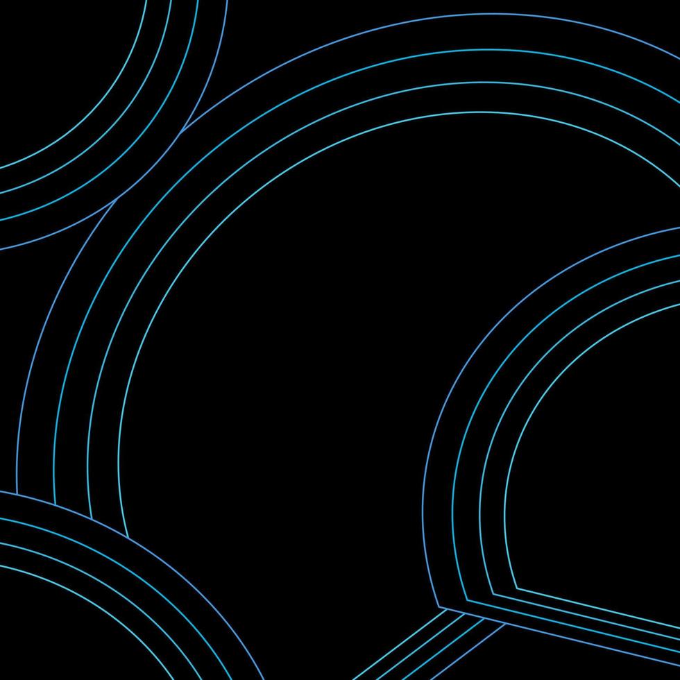 schön Blau multi Linien abstrakt Licht geometrisch Muster mit schwarz Hintergrund vektor