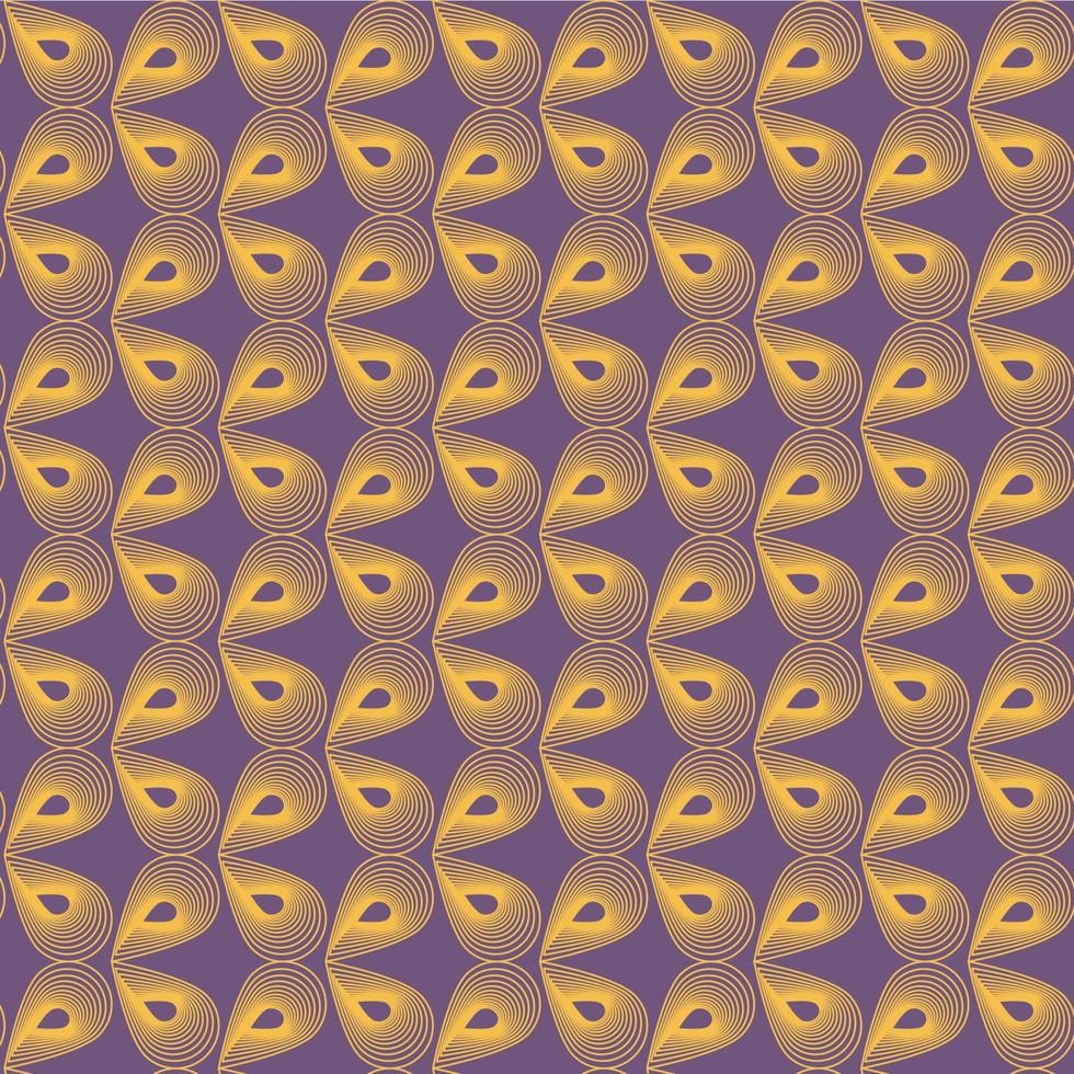 Eleganz golden Gold isometrisch multi Linien abstrakt fallen Kurve Form. geometrisch schön Design nahtlos Muster vektor