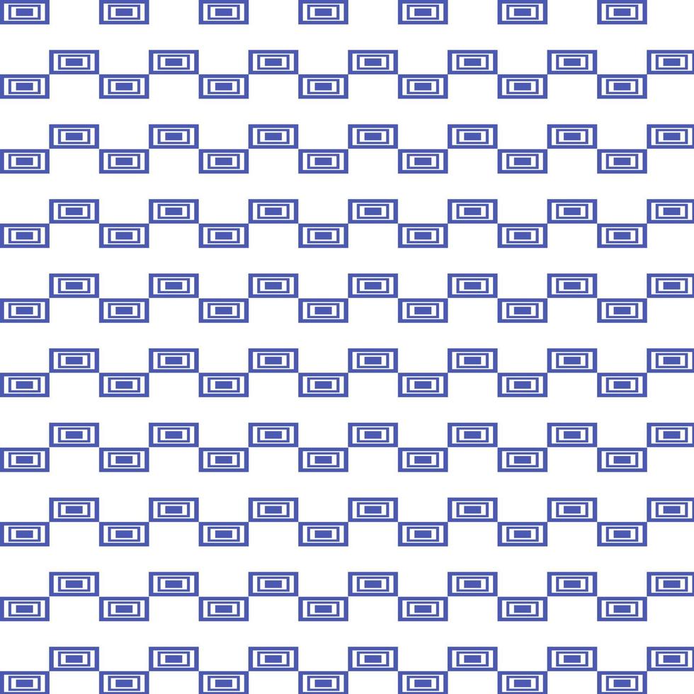 skönhet rektangel blå öga zig zag abstrakt form sömlös mönster med vit bakgrund vektor