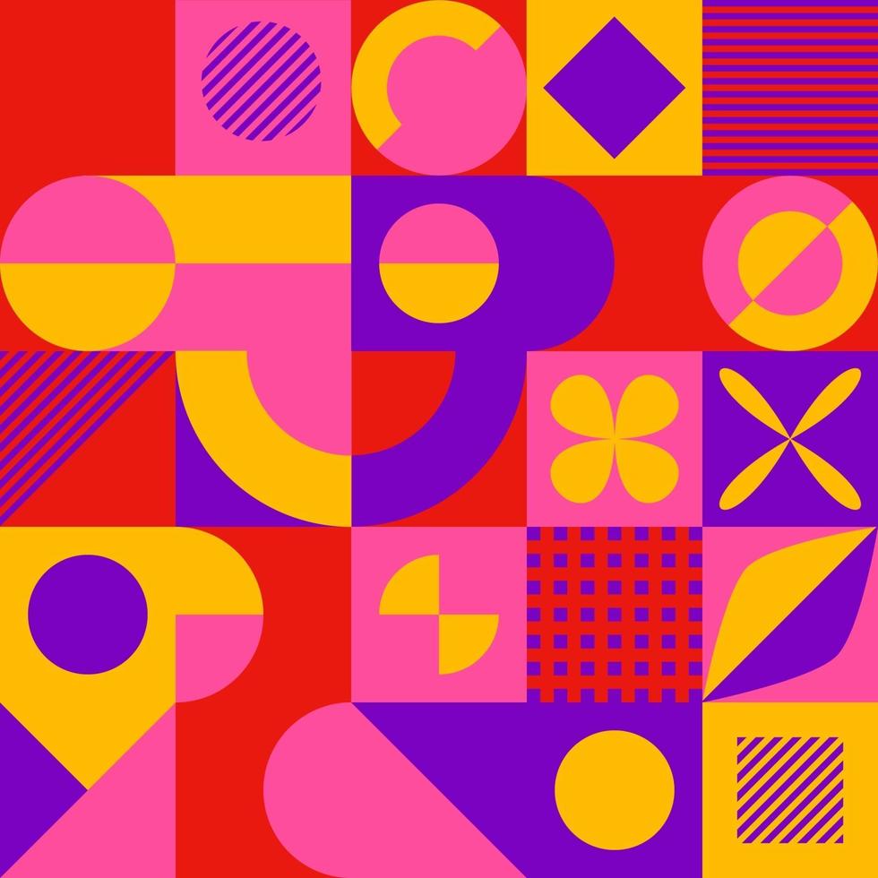 geometrisches Muster des abstrakten Mosaikstils vektor