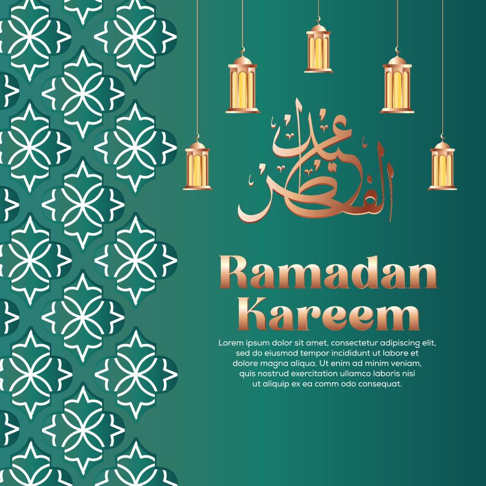 premie vektor islamic stil ramadan kareem och eid dekorativ bakgrund