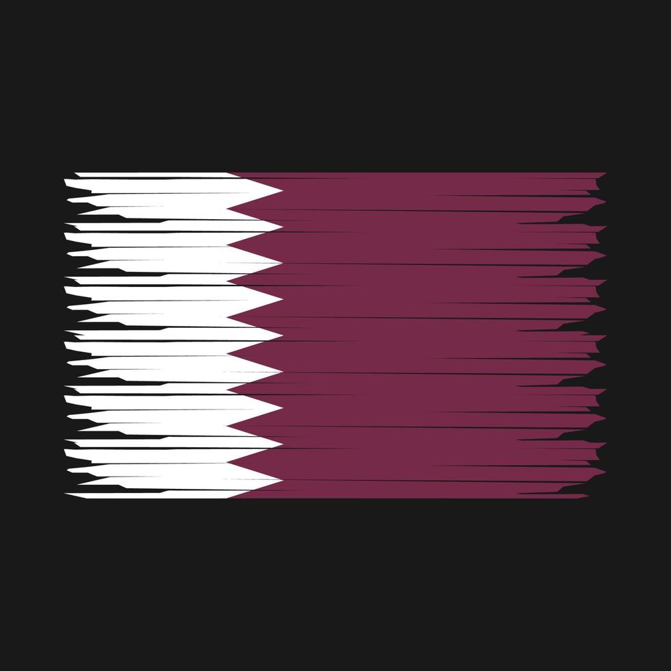 Katar Flagge Illustration vektor