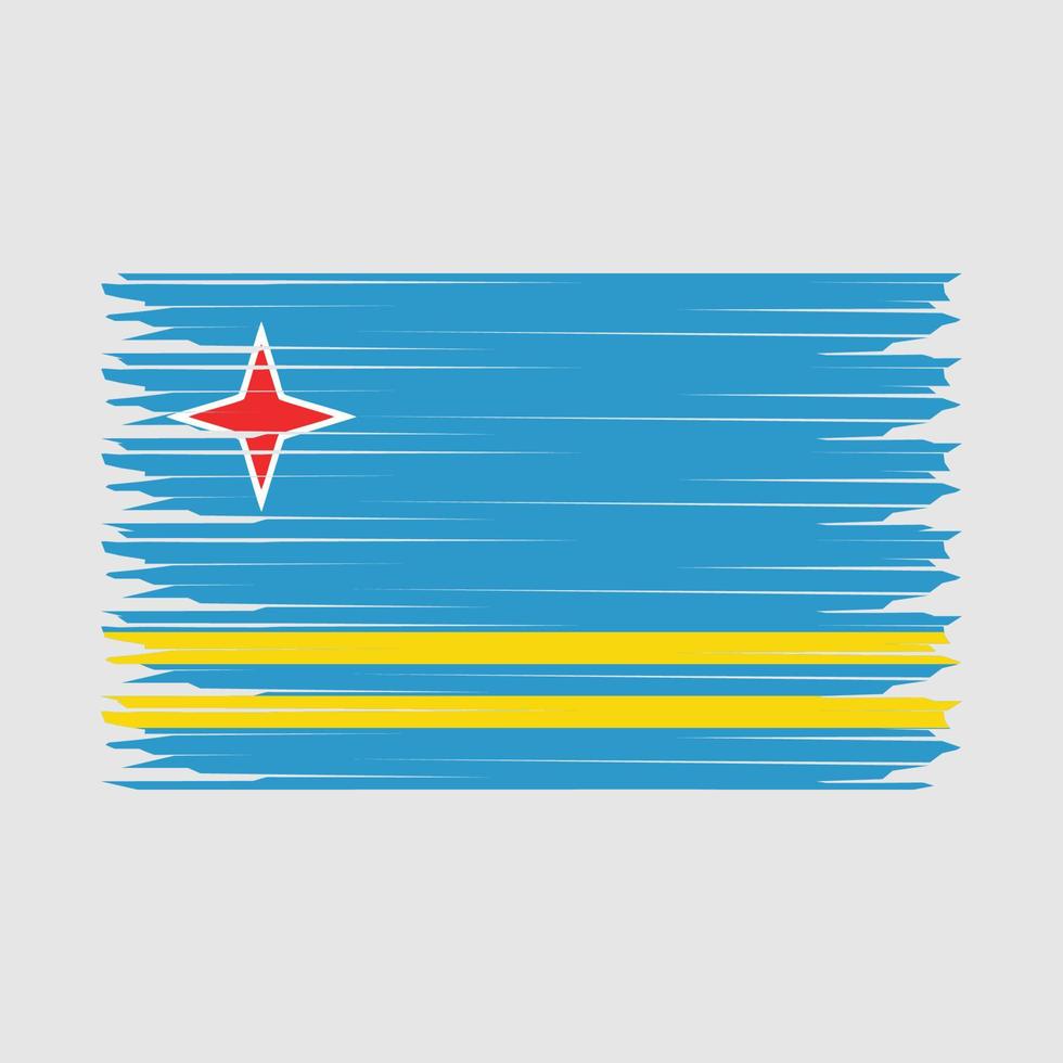 Aruba Flagge Illustration vektor