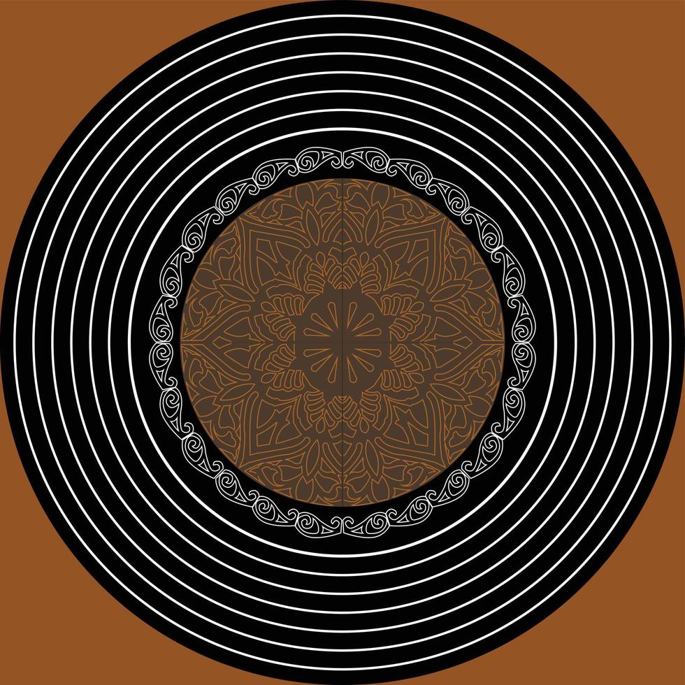 Spiral- Emblem Muster Design vektor